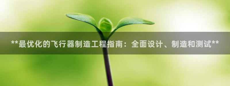 彩神v8平台正规吗可靠吗：**最优化的飞行器制造工程指南：全面设计、制造和测试**