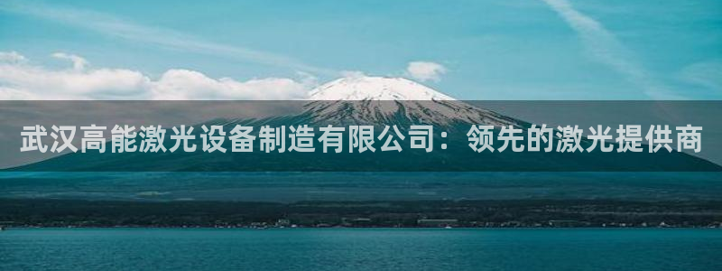 彩神输的钱是赌博还是诈骗：武汉高能激光设备制造有限公司：领先的激光提供商