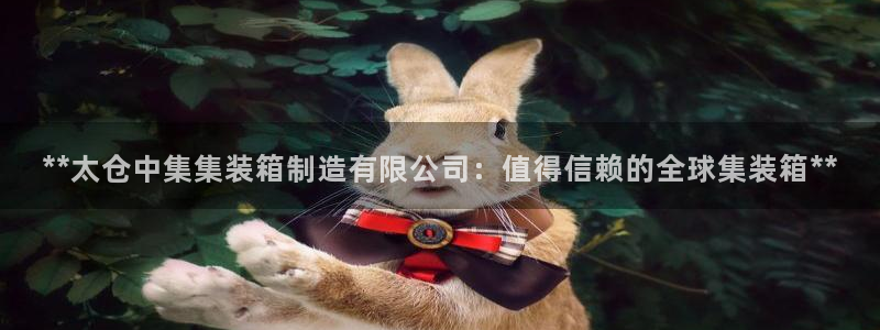 彩神平台能提现吗：**太仓中集集装箱制造有限公司：值得信赖的全球集装箱**