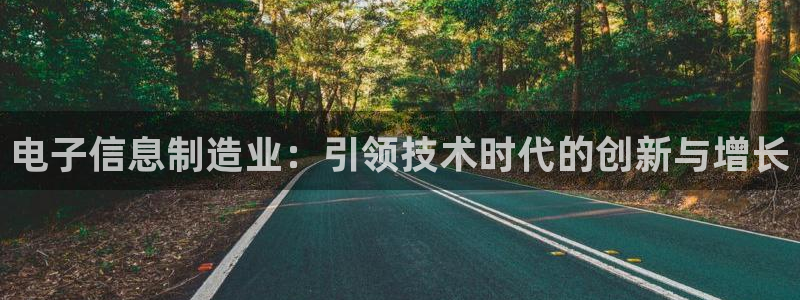 彩神是正规平台吗知乎：电子信息制造业：引领技术时代的创新与增长