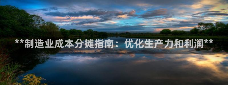 彩神是什么平台：**制造业成本分摊指南：优化生产力和利润**