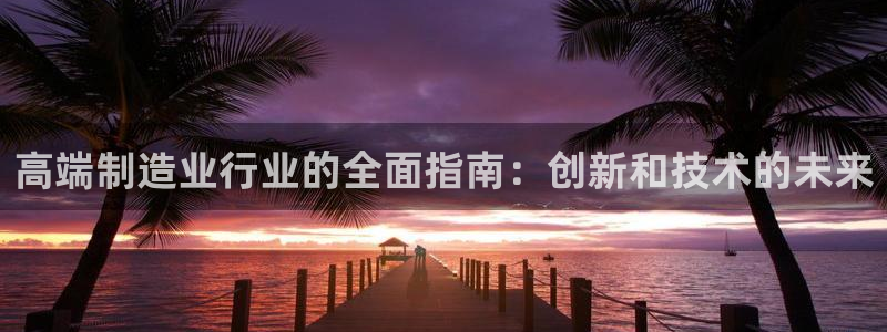 彩神v8手机客户端在哪：高端制造业行业的全面指南：创新和技术的未来