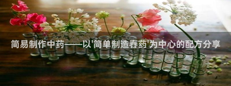 彩神VI首页：简易制作中药——以\'简单制造舂药\'为中心的配方分享