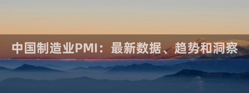彩神v8平台正规吗可靠吗：中国制造业PMI：最新数据、趋势和洞察