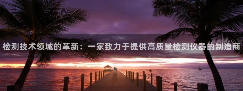 彩神x平台靠什么盈利：检测技术领域的革新：一家致力于提供高质量检测仪器的制造商