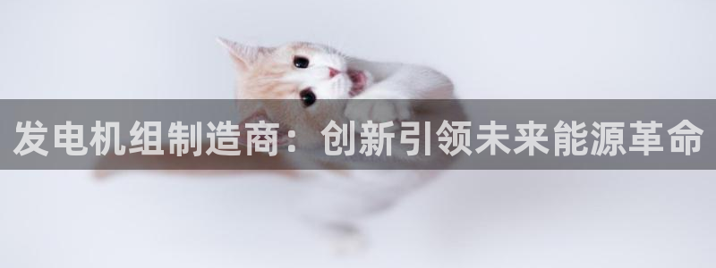 彩神争霸老平台：发电机组制造商：创新引领未来能源革命