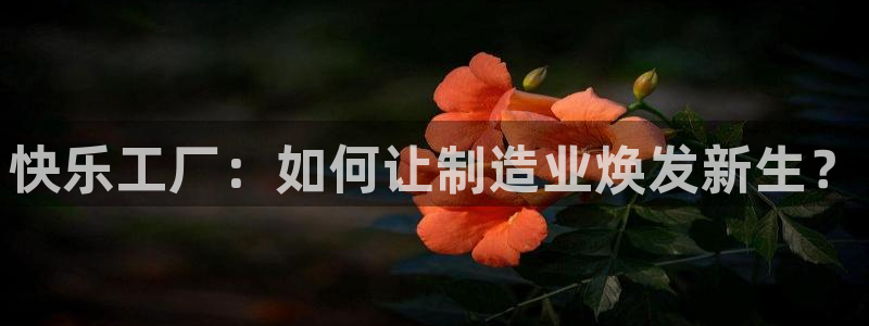 彩神争霸官方下载2017：快乐工厂：如何让制造业焕发新生？