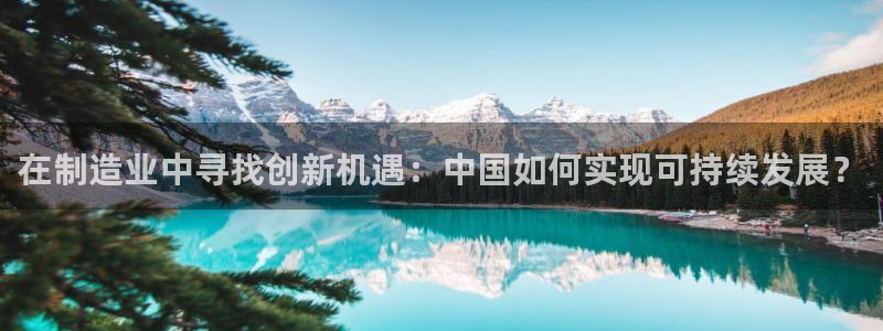 新版彩神v8登录不了：在制造业中寻找创新机遇：中国如何实现可持续发展？
