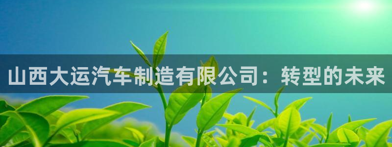彩神官方登录：山西大运汽车制造有限公司：转型的未来