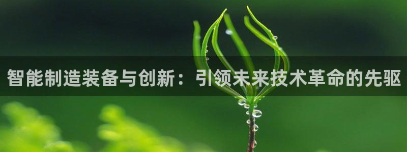 彩神app赚钱是真是假：智能制造装备与创新：引领未来技术革命的先驱