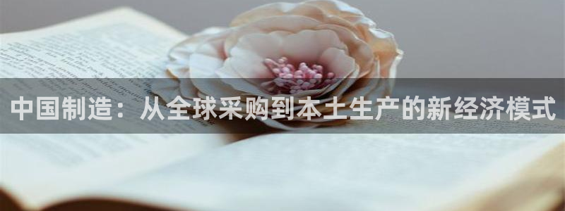 彩神平台是什么套路：中国制造：从全球采购到本土生产的新经济模式