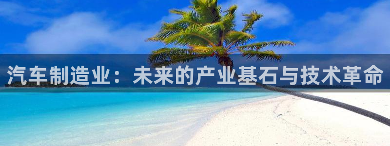 彩神v8是真的挣钱吗：汽车制造业：未来的产业基石与技术革命